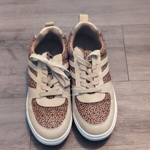 Lane Bryant Tan and Cream Sneakers